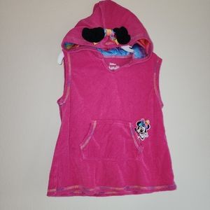 Last chance! 3T Disney Terry Cover-Up Hooded Minnie Mouse